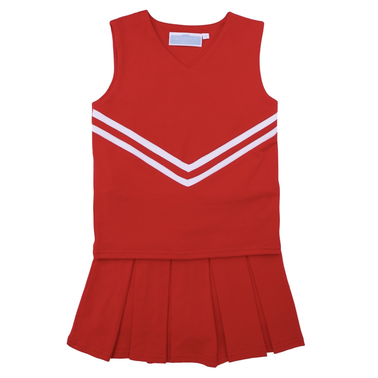 Trotter Street Girls Two-Piece Red Cheer Uniform