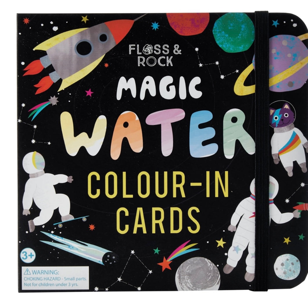 Floss and Rock Magic Water Colour-in Cards