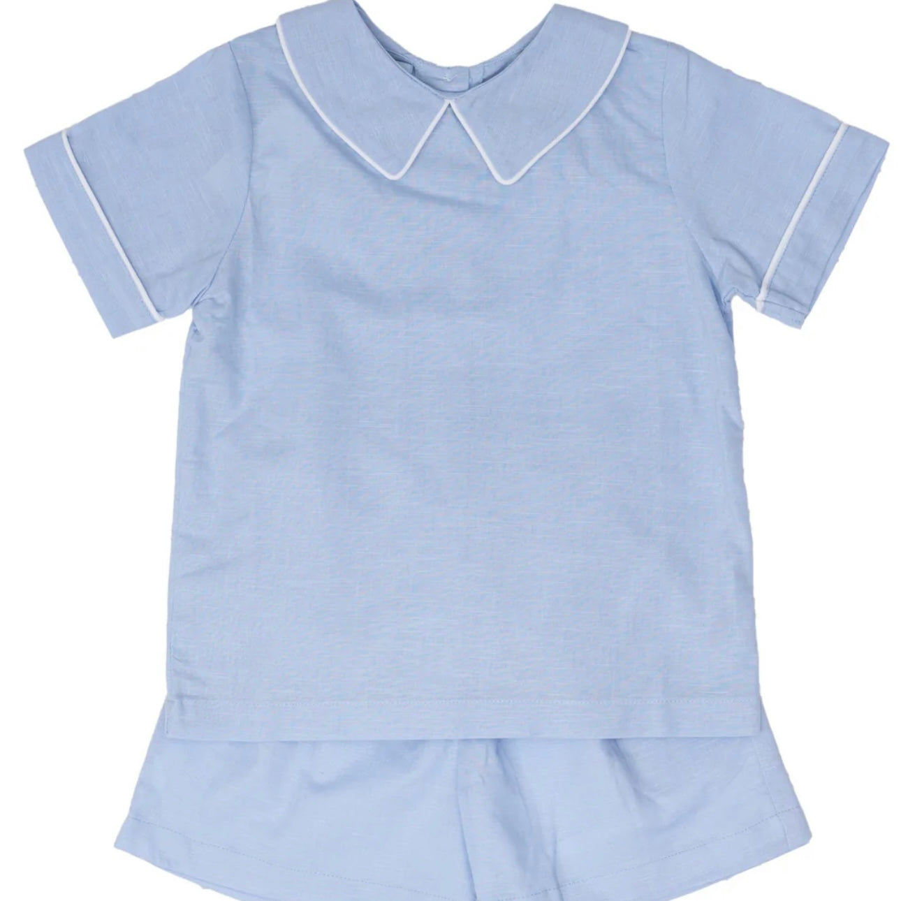 The Oaks John Blue Linen Short Set