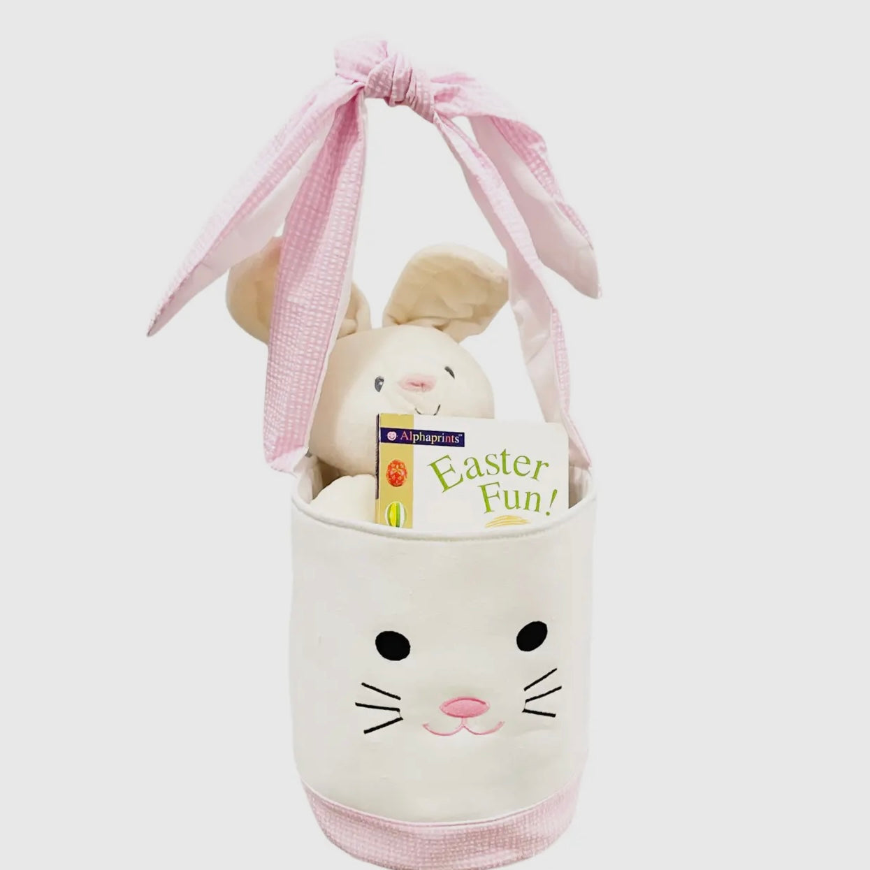 Bits and Bows Easter Basket-Available in Pink and Blue