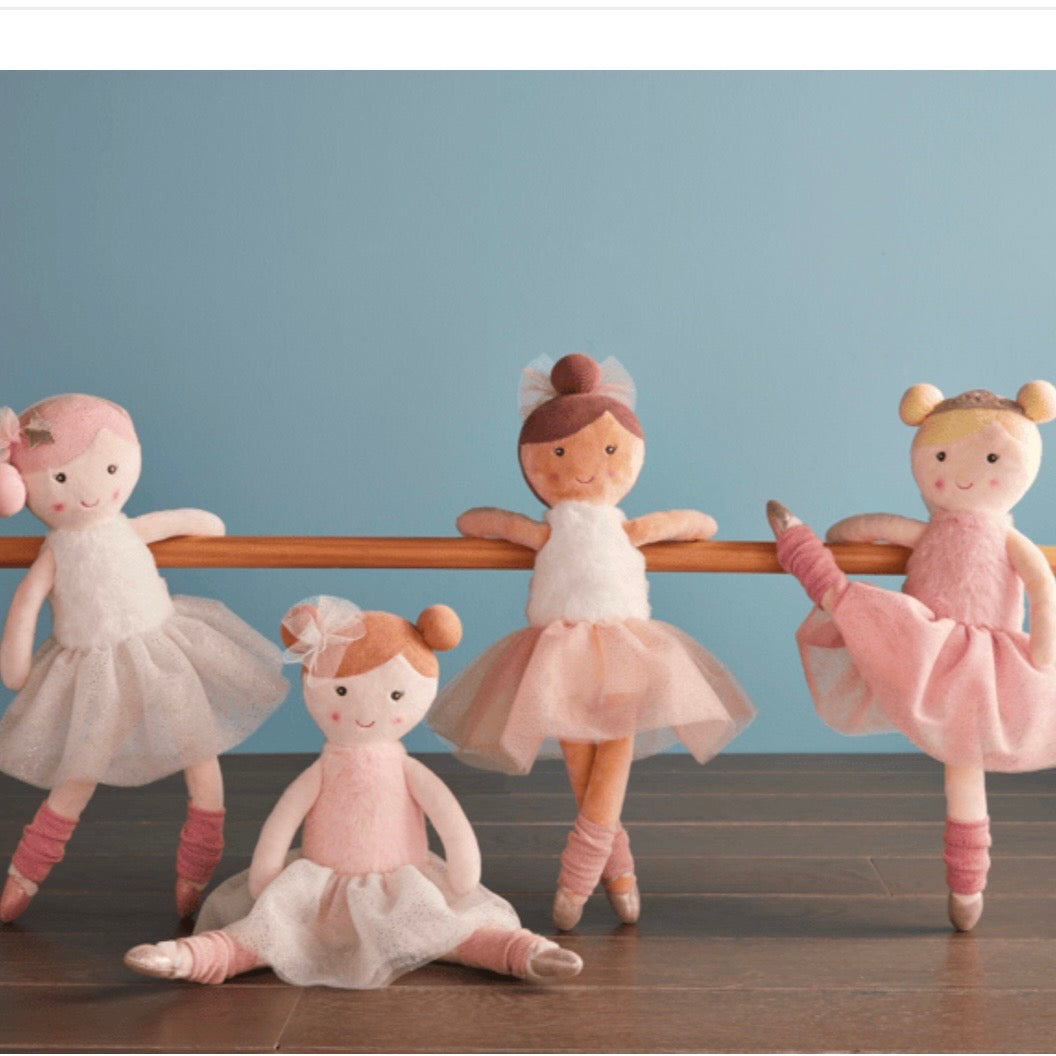 Mud Pie My First Ballerina Doll-4 Assorted Hair Colors