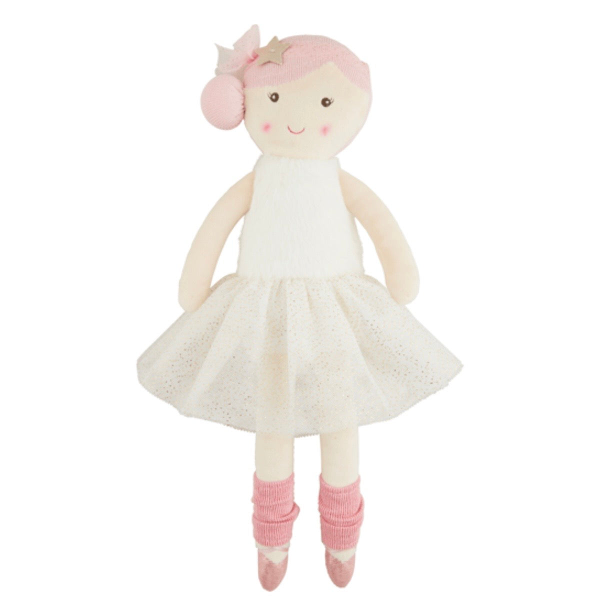 Mud Pie My First Ballerina Doll-4 Assorted Hair Colors
