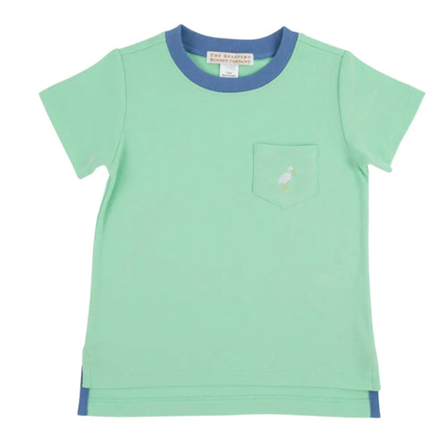 Beaufort Bonnet Carter Crewneck-Grace Bay Green with Barbdos Blue