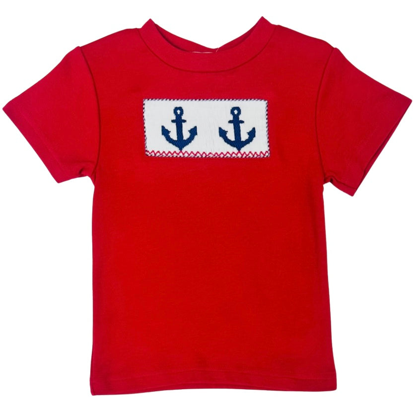 Vive La Fete SS Smocked Anchors Shirt