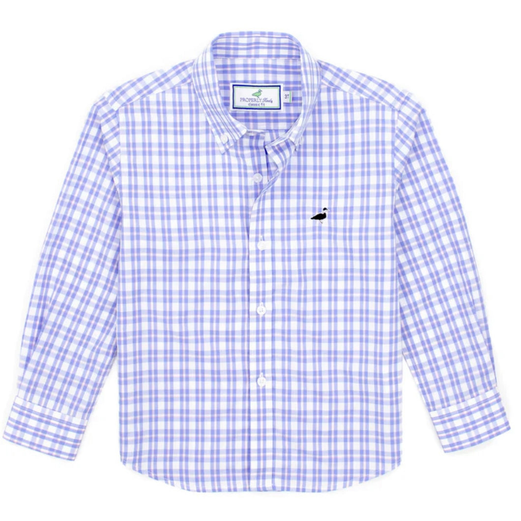 Properly Tied Boys Seasonal Button Down Sportshirt-Northport