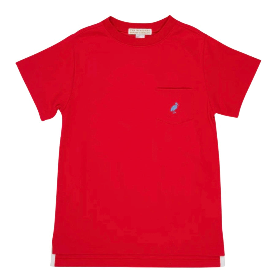 Beaufort Bonnet Boys Carter Pocket Crewneck-Richmond Red