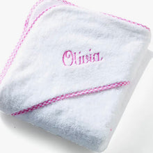 Zsa Zsa and Lolli Hooded Seersucker Bath Towel Set-Available in Pink and Blue