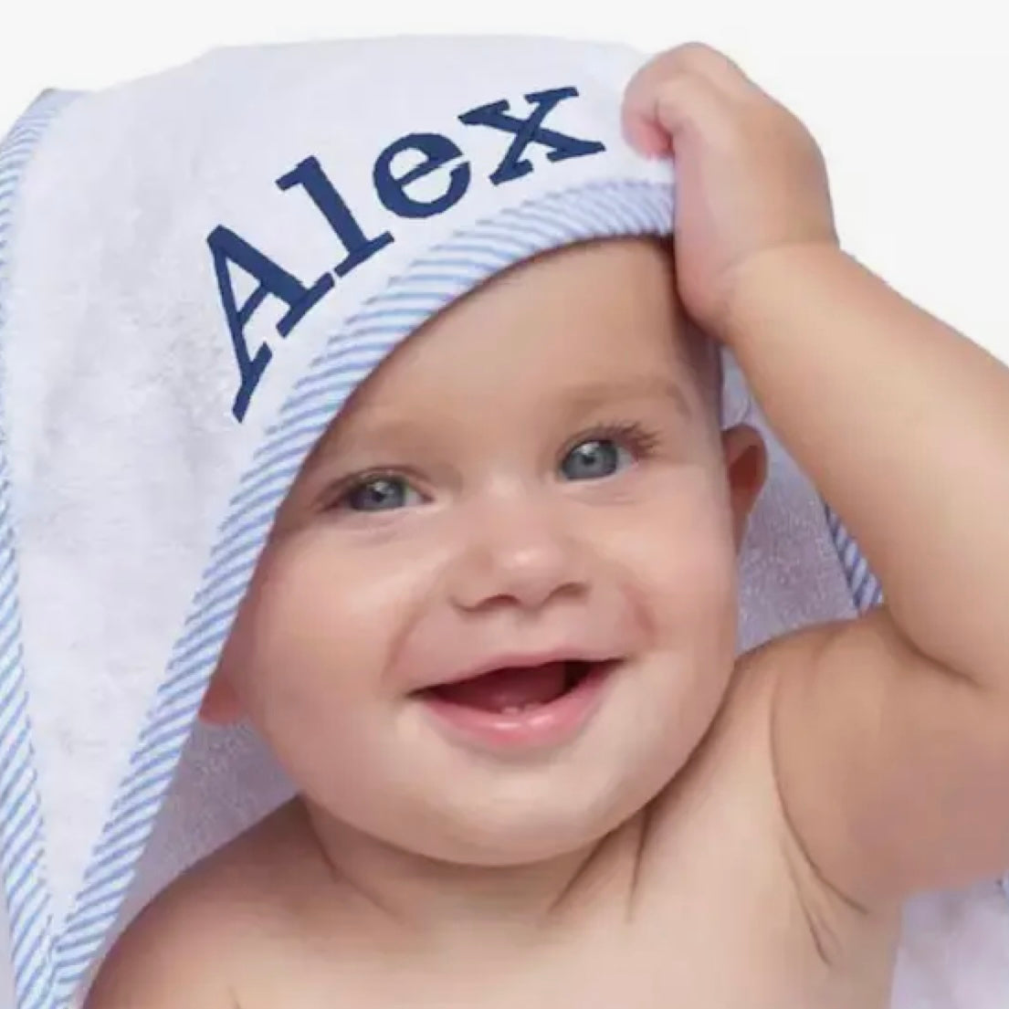 Zsa Zsa and Lolli Hooded Seersucker Bath Towel Set-Available in Pink and Blue