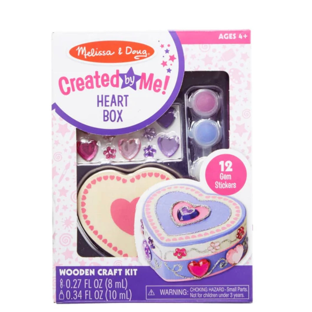 Melissa and Doug Created By Me!  Heart Box Wooden Craft Kit