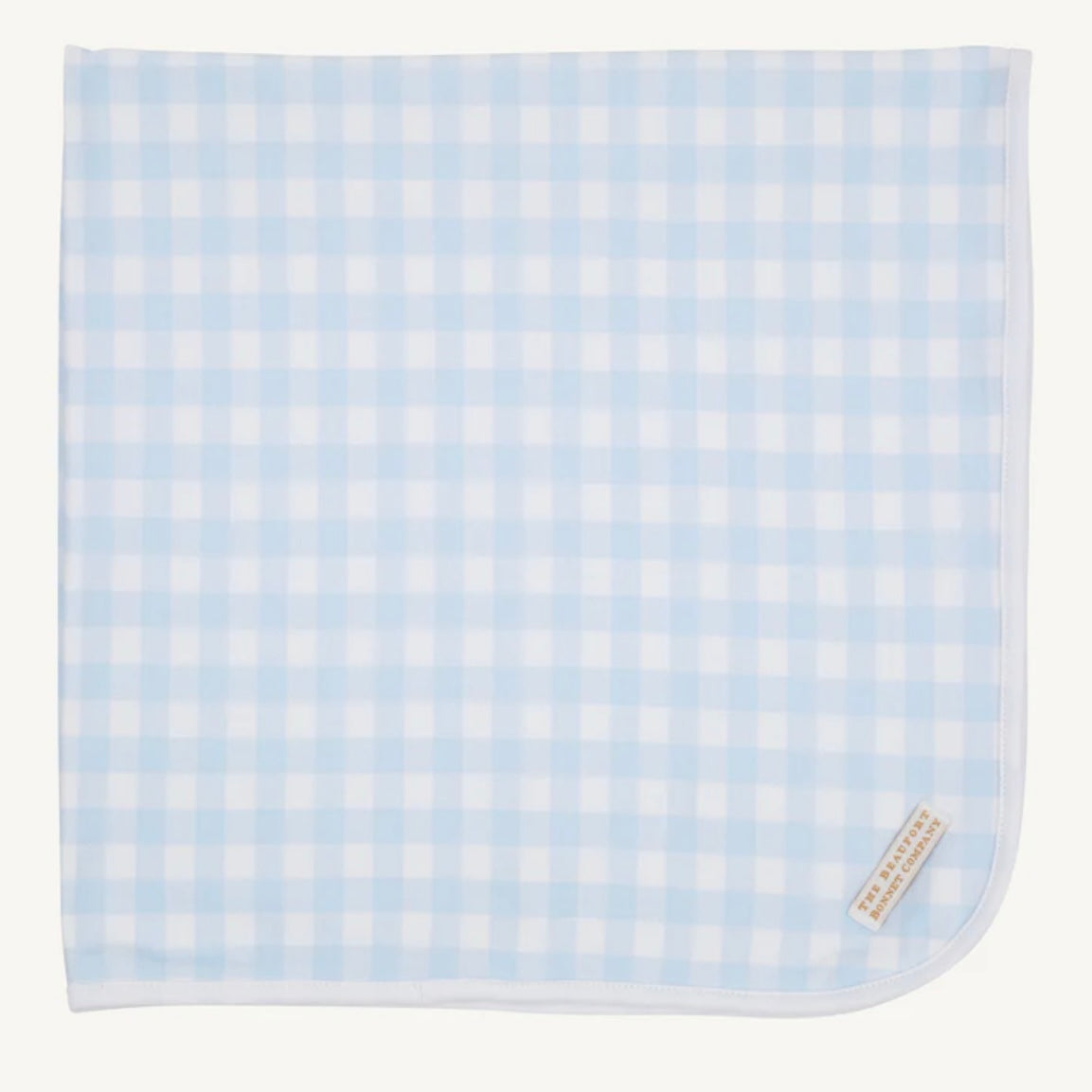 Beaufort Bonnet Baby Buggy Blanket-Buckhead Blue Gingham