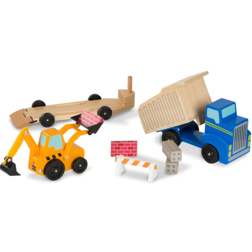 Melissa and Doug Classic Toy Dump Truck and Loader