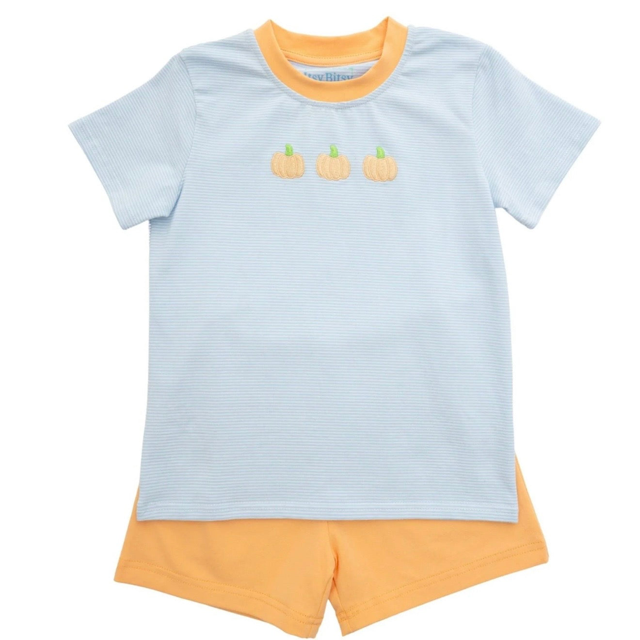 Itsy Bitsy Boys Pumpkin Short Set