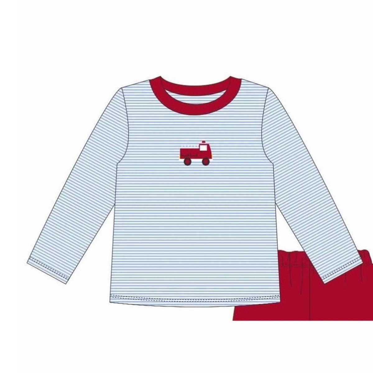 Itsy Bitsy Boys Firetruck Pant Set