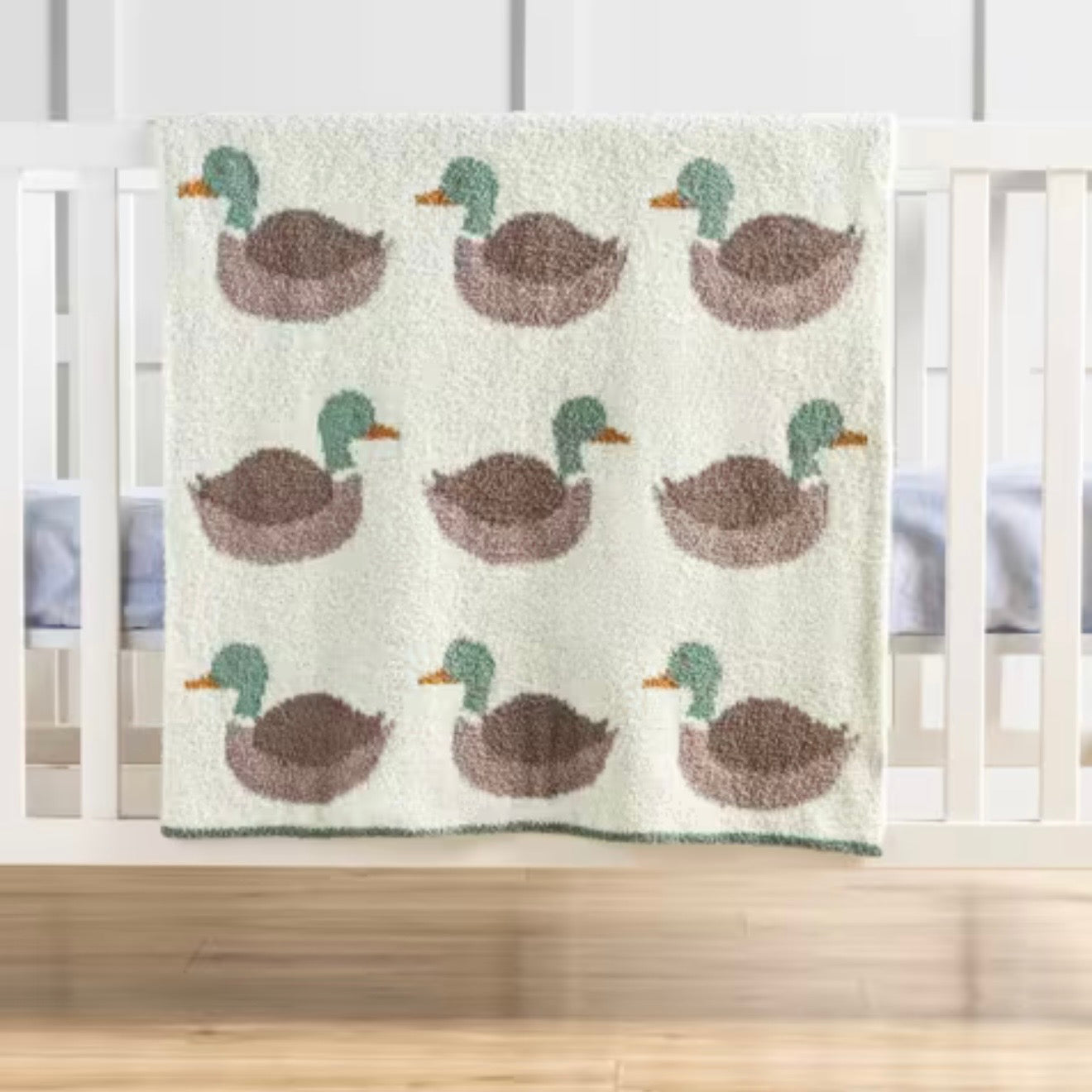 Mud Pie Mallard Chenille Blanket