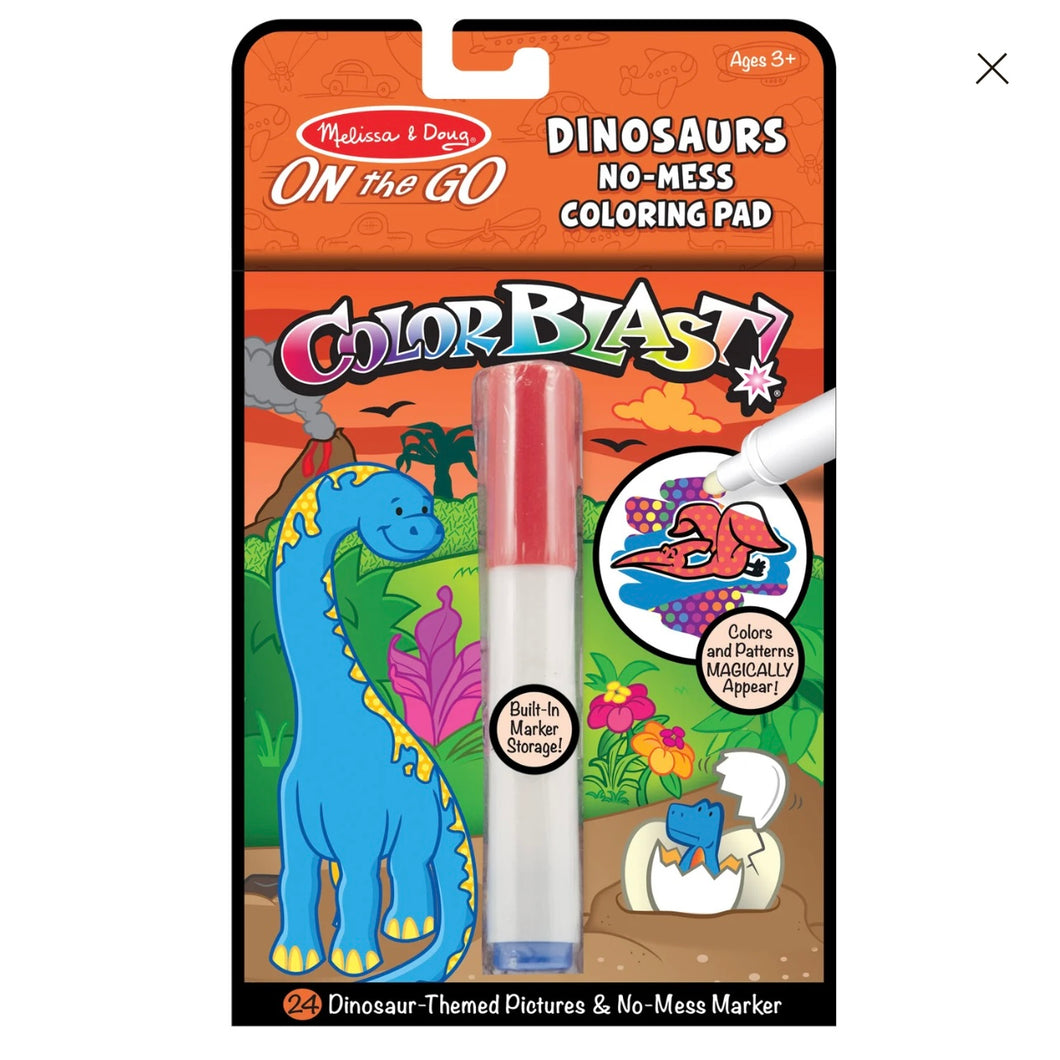 Melissa and Doug On the Go Dinosaurs No Mess Coloring Pad