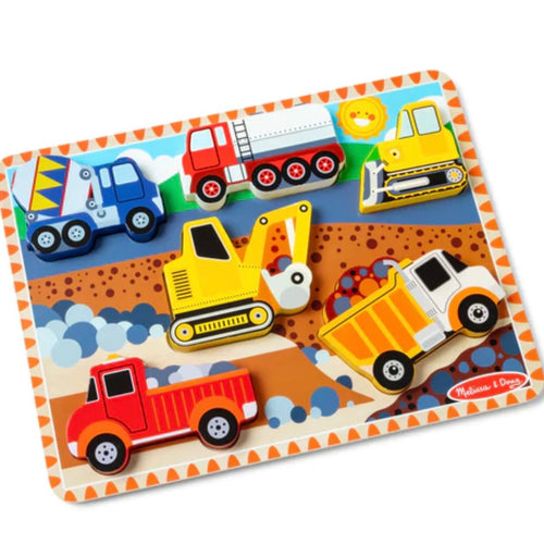 Melissa and Doug Chunky Construction 6-Piece Puzzle