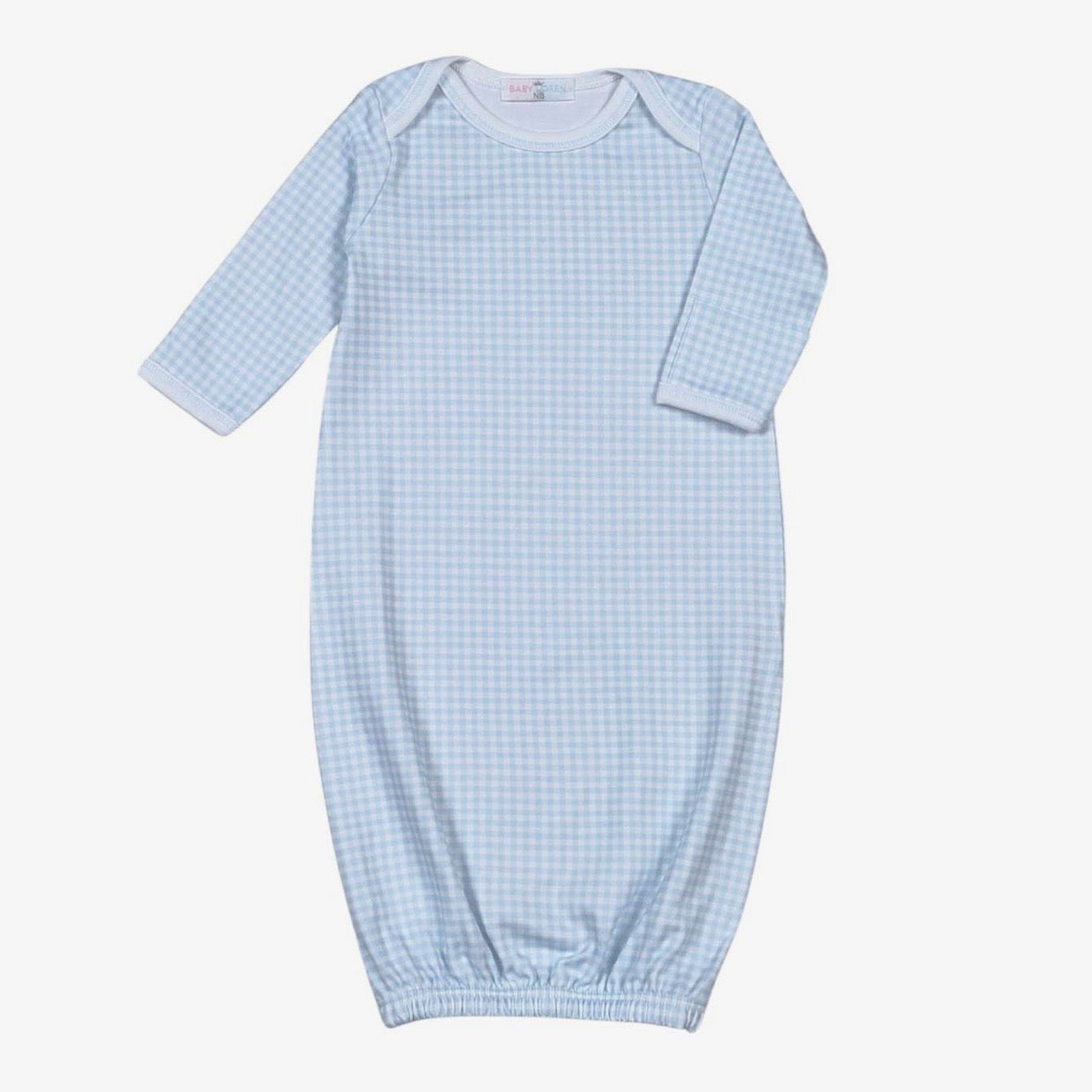 Baby Loren Blue Gingham Gown