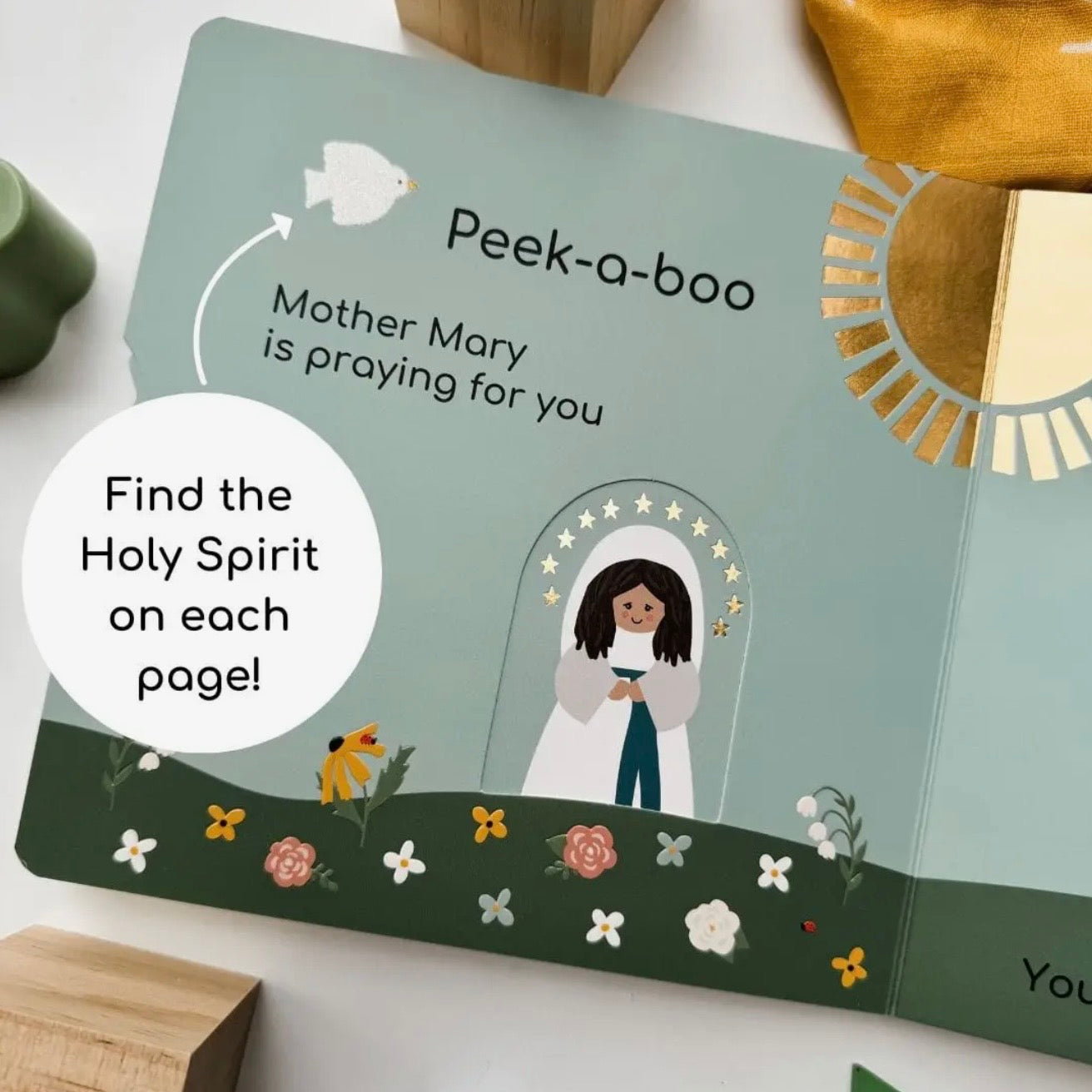 The Little Rose Shop Peek-A-Boo Saints Catholic Board Book
