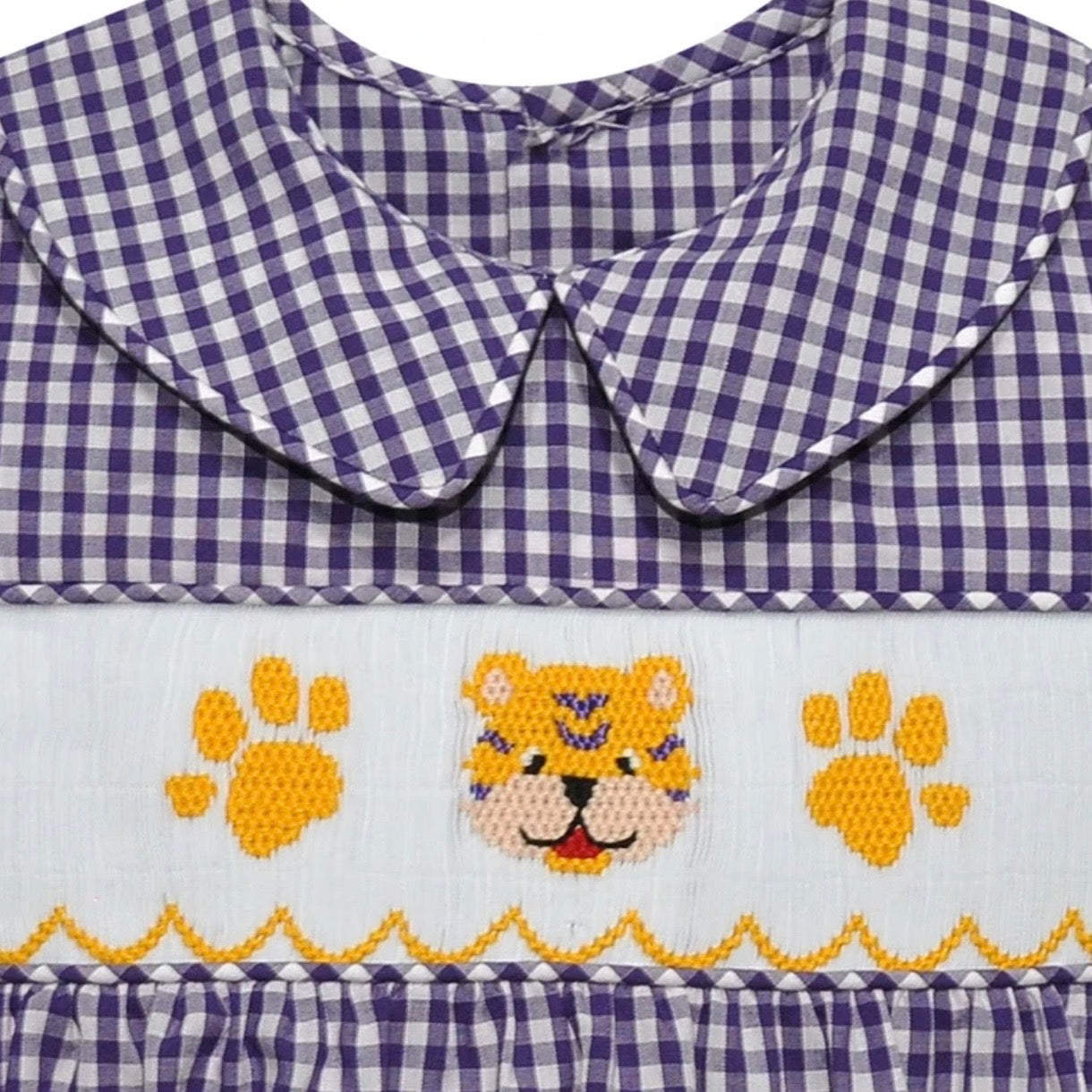 Southern Saturday Boys Smocked Tiger Bubble