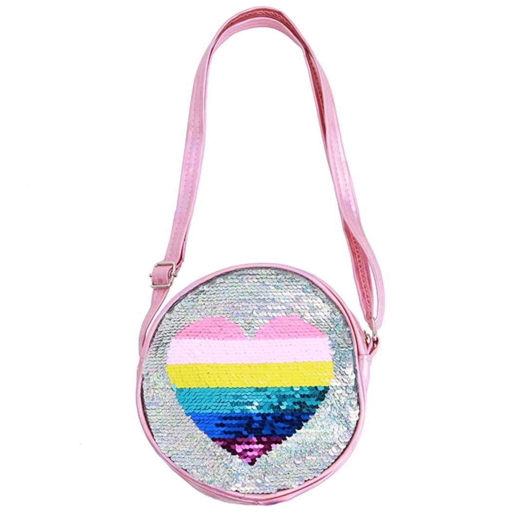 Sparkle Sisters by Couture Rainbow Heart Purse