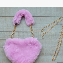 Sparkle Sisters by Couture Furry Heart Purse-Available in Three Colors