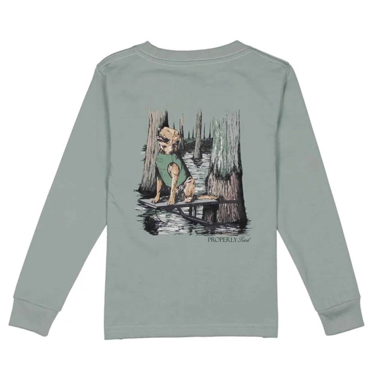 Properly Tied Boys LS Retrieval Ready Fog Tee