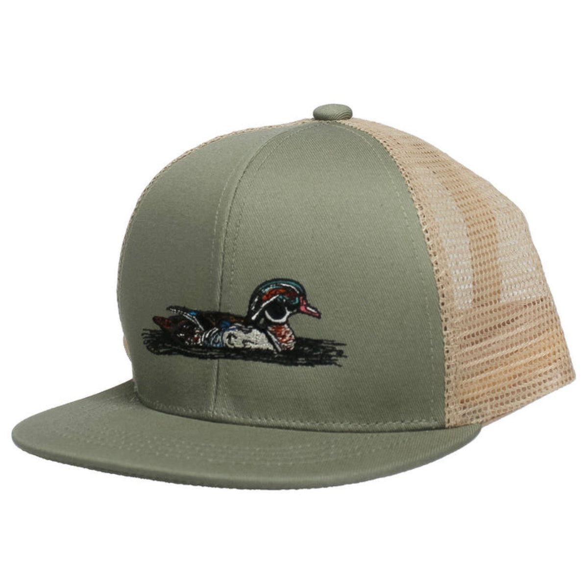 Properly Tied Boys Trucker Hat-Wood Duck