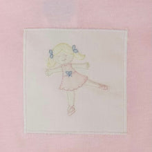 Auraluz Girls Pink Bloomer Set with Shadow Stitched Ballerina