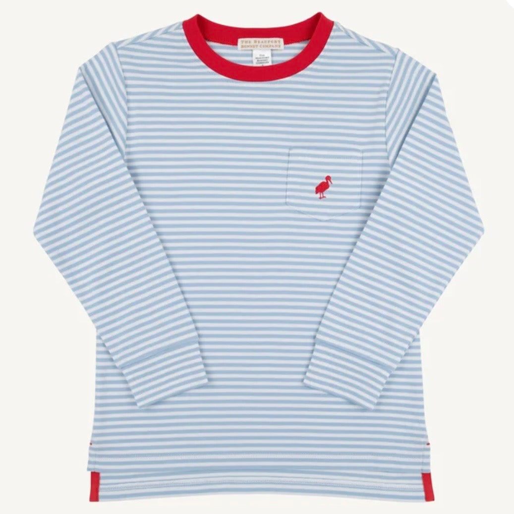 Beaufort Bonnet LS Carter Crewneck-Barrington Blue Stripe