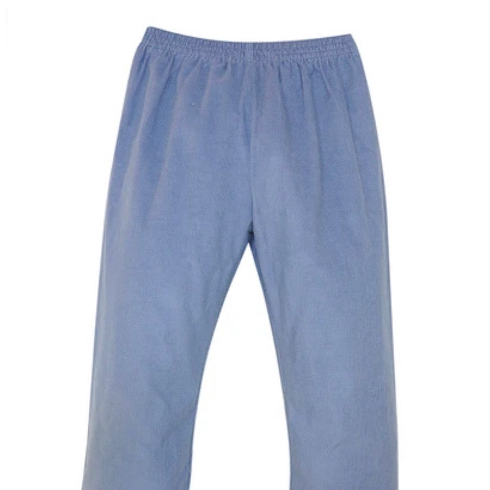 Remember Nguyen Boys Logan Elastic Pant-Steel Blue Cord
