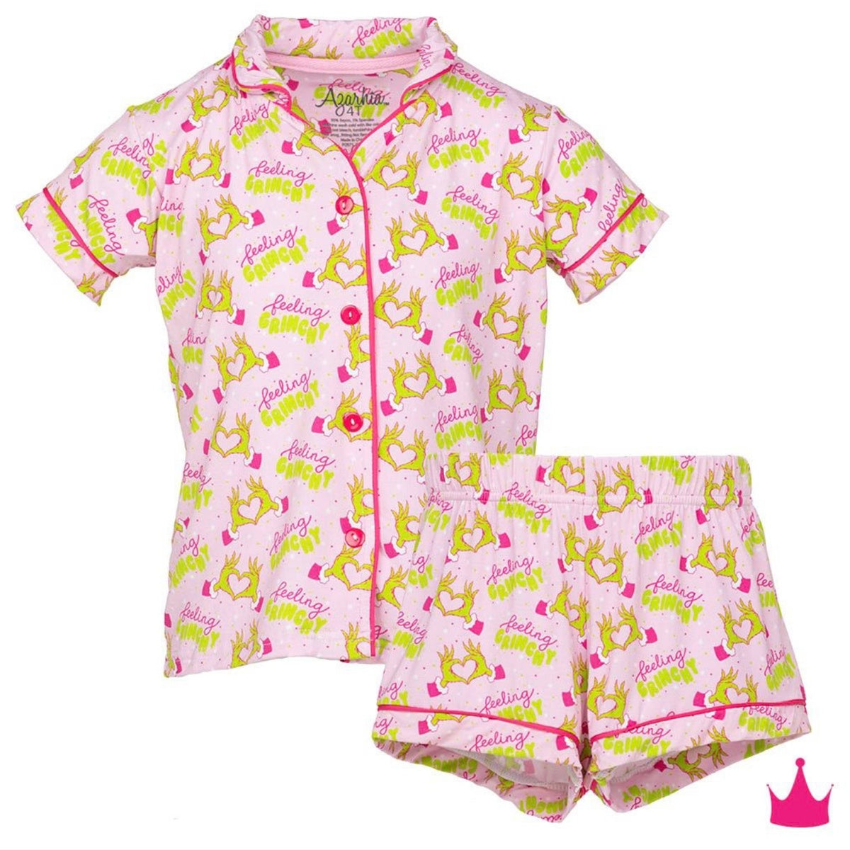 Azarhia Girls Feeling Grinchy Loungewear