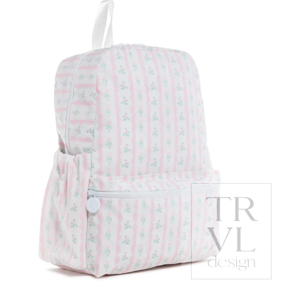 Trvl Design Backpack-Ribbon Floral Pink