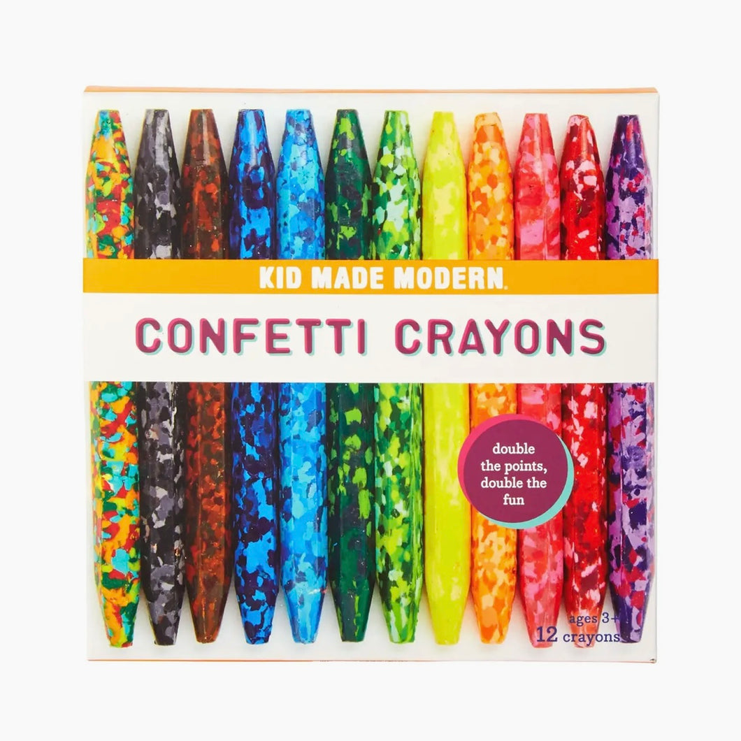 Kids Made Modern Confetti Crayons