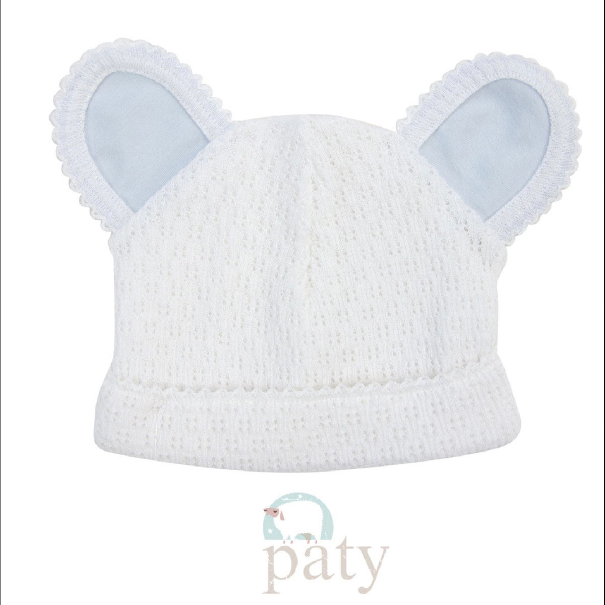 Paty Bear Cap-Blue Trim