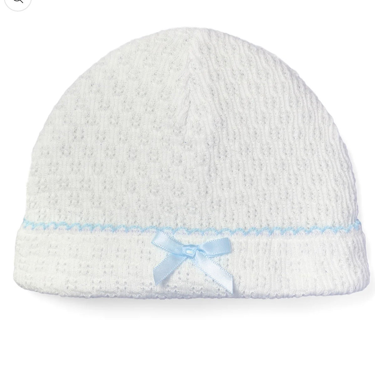 Paty White Saylor Cap-Blue Trim