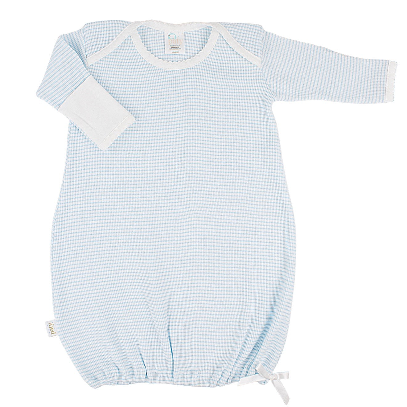 Paty Rib Kint Gown-Blue