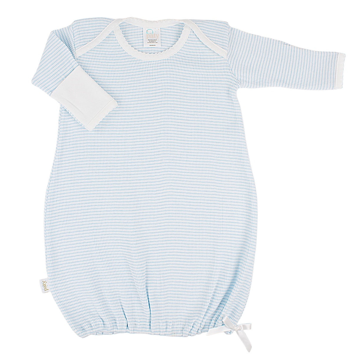 Paty Rib Kint Gown-Blue