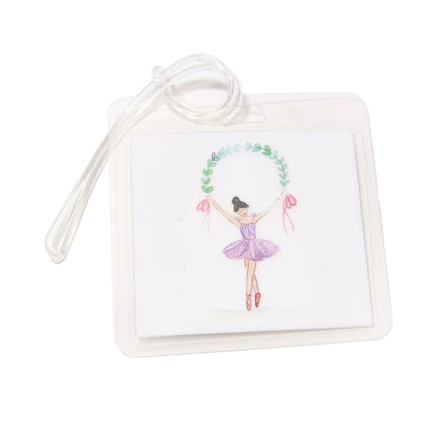 Over The moon Ballerina Bag Tag