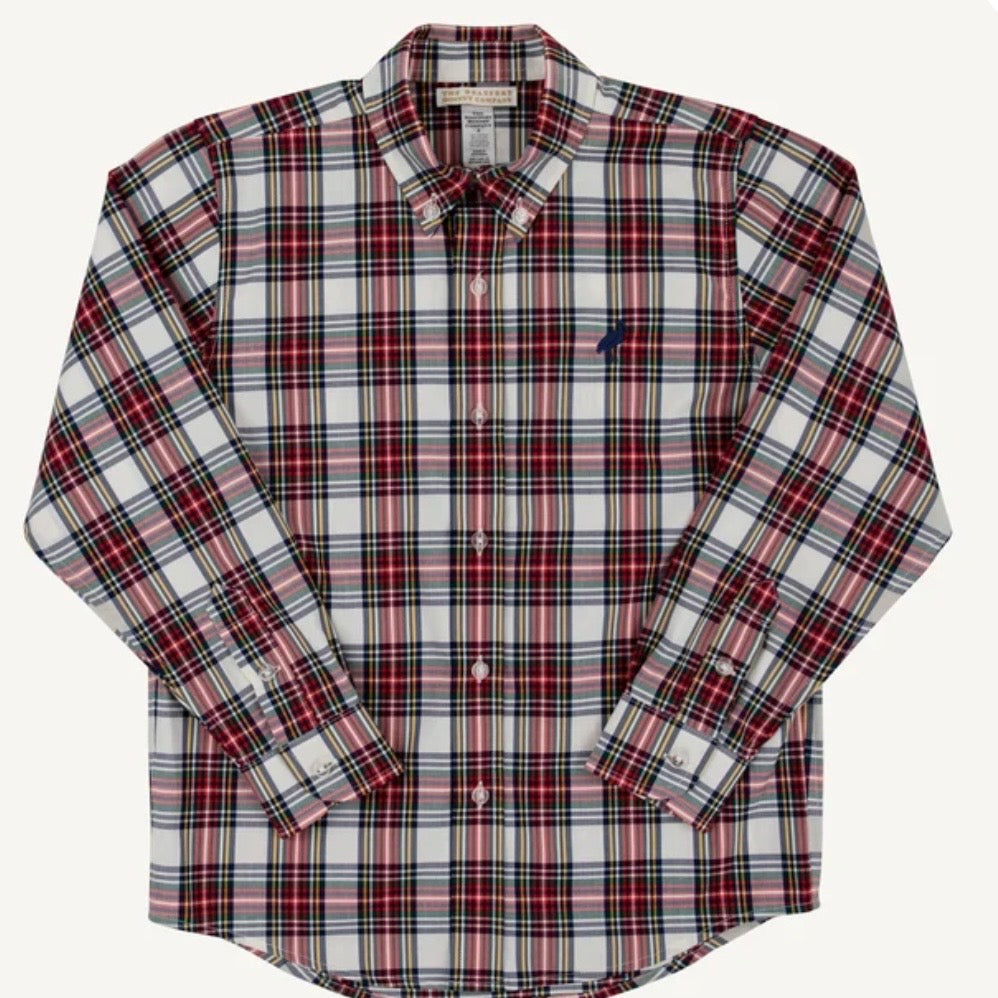Beaufort Bonnet Boys Dean's List Dress Shirt-Paris Pike Plaid