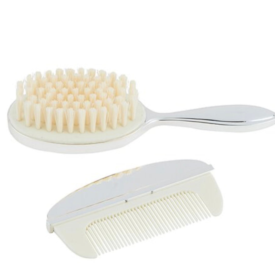 Stephan Baby Silver Brush and Comb Keepsake