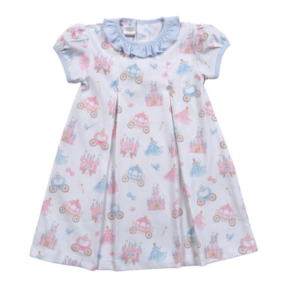 Baby Loren Girls Princess and Castles Pima Dress