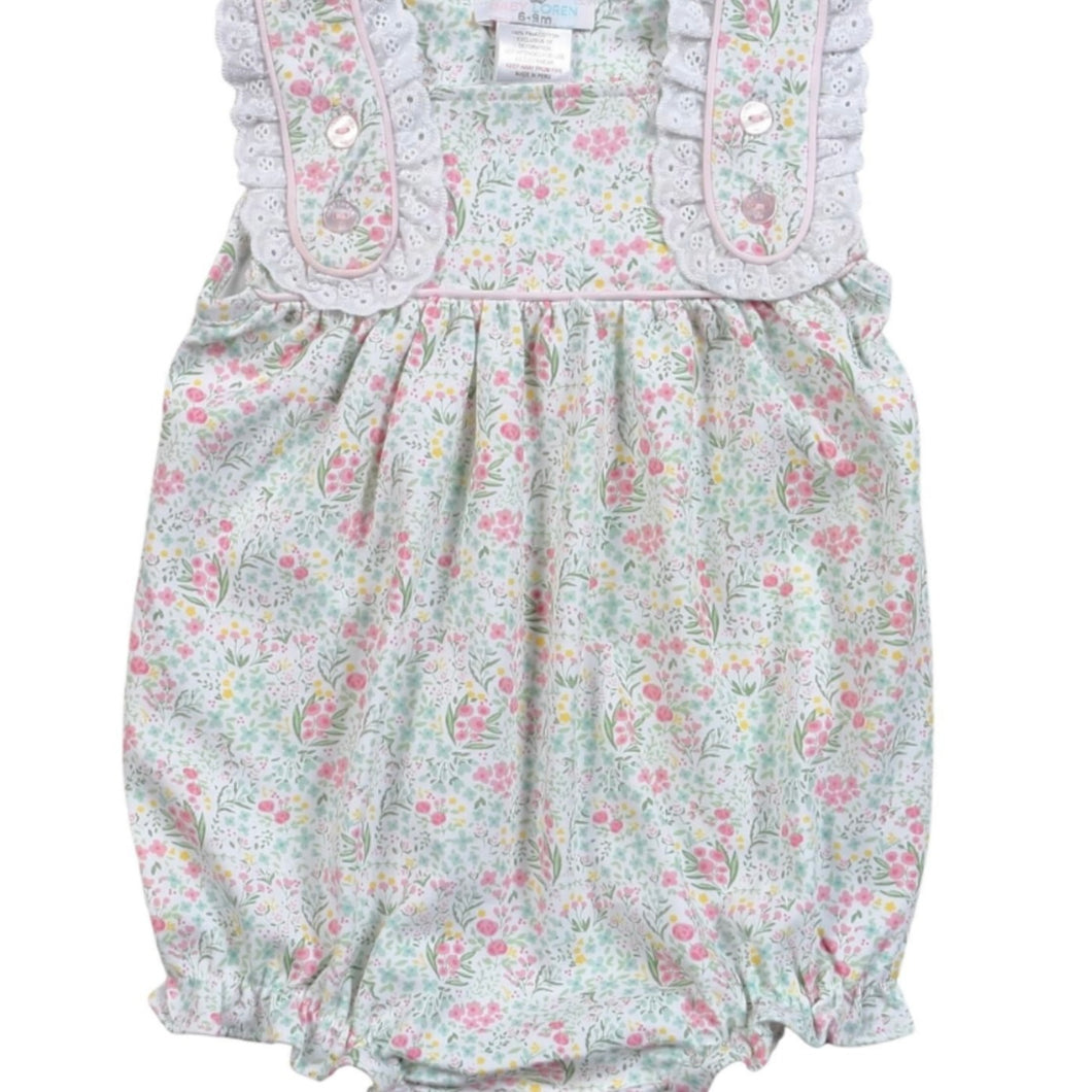 Baby Loren Girls Mya Floral Pima Sun Bubble