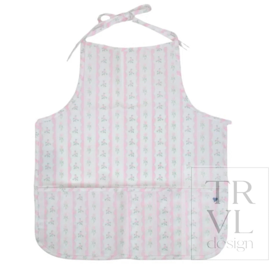 Trvl Design Apron-Ribbon Flower Pink