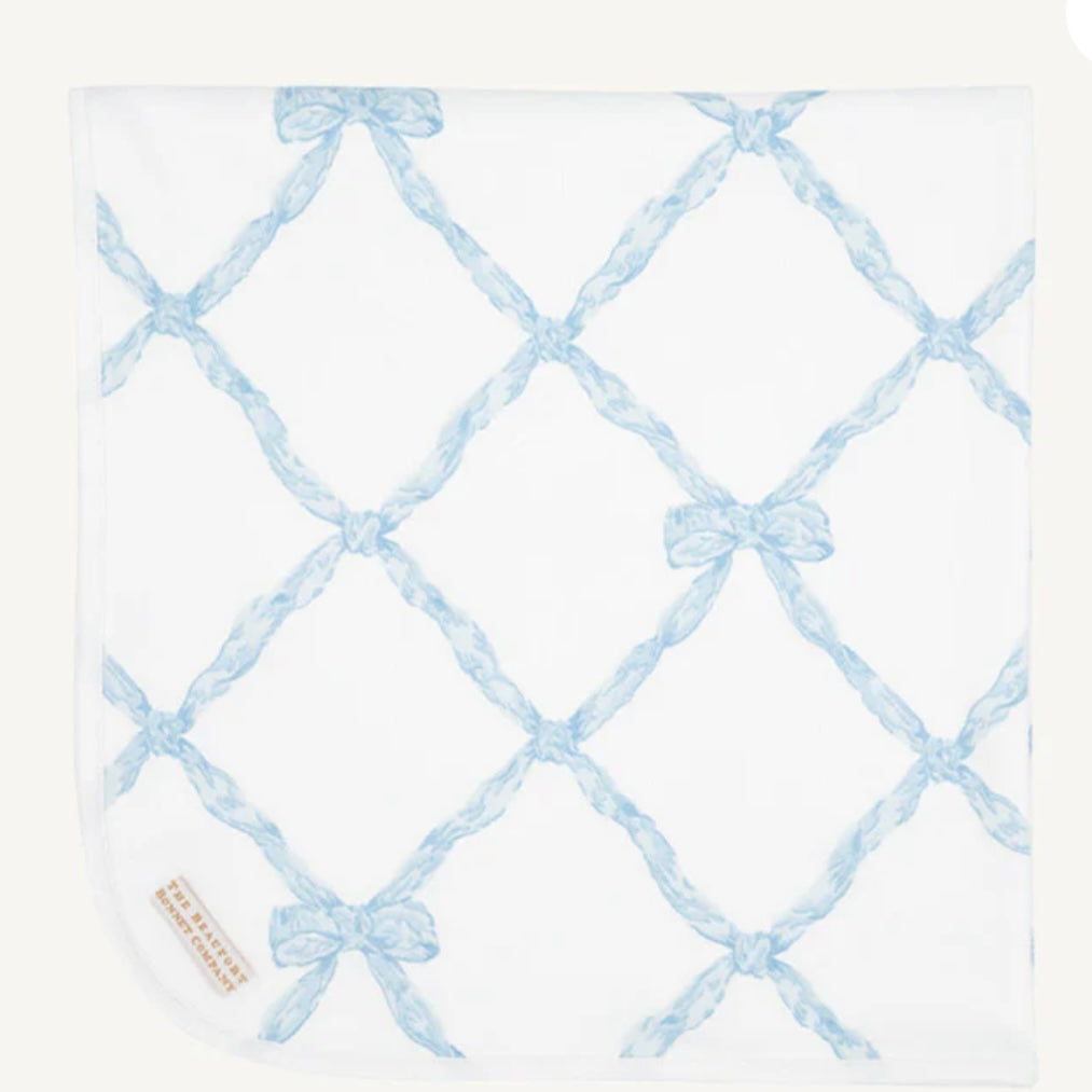 Beaufort Bonnet Baby Buggy Blanket-Buckhead Blue Belle Meade