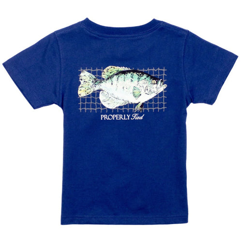 Properly Tied Boys SS River Blue Crappie Tee