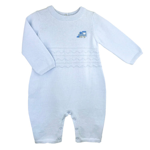 Zubels Blue Longall with Train Embroidery