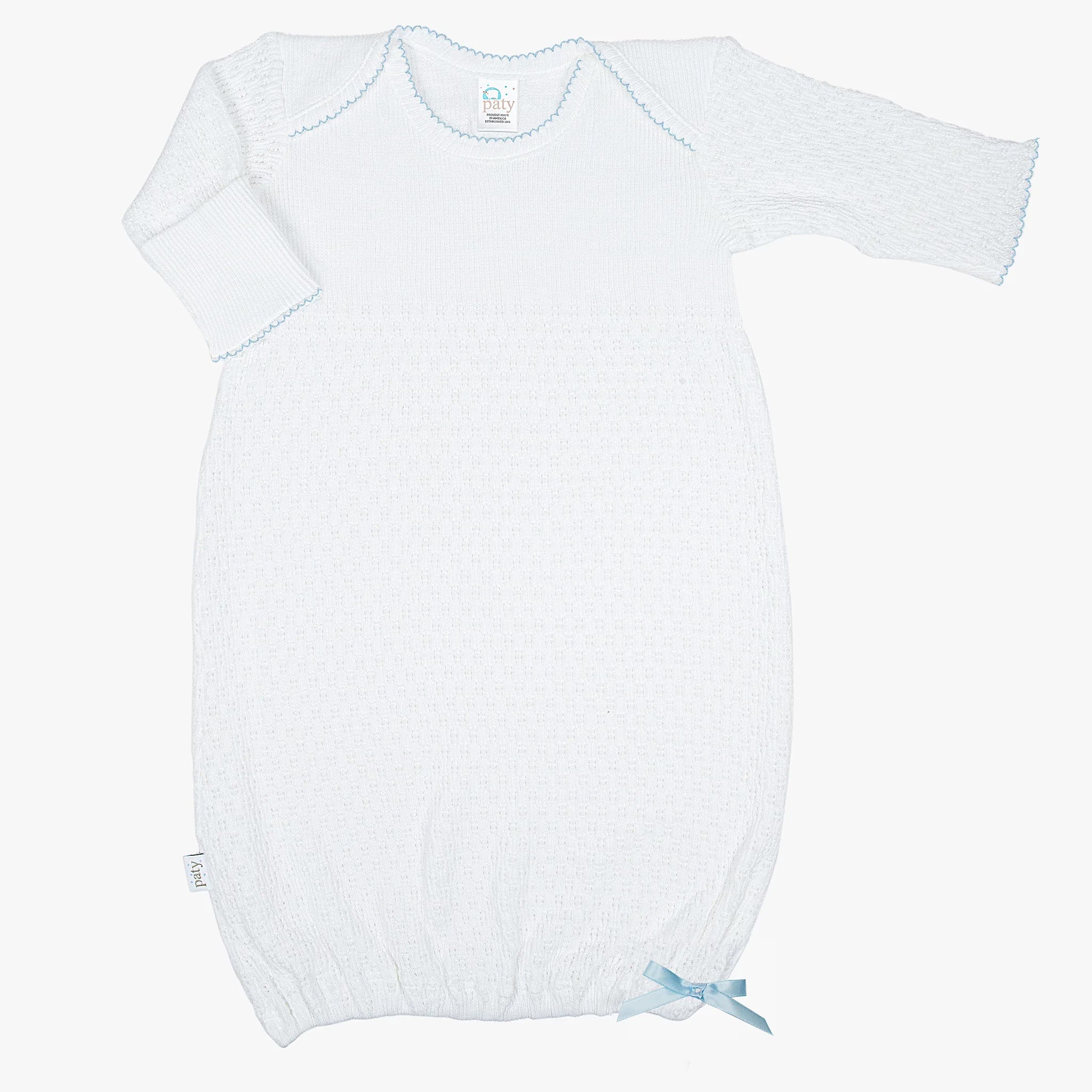 Paty Lap Shoulder Gown-Available in Pink Piped, Blue Piped, White Piped & Red Piped