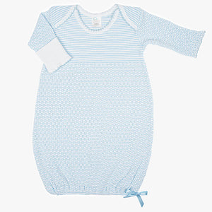 Paty Lap Shoulder Gown-Available in Solid Pink and Solid Blue