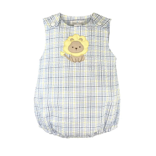 Petit Ami Boys Lion Applique Bubble