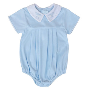 Auraluz Boys Blue Bubble with Helicopter Shadow Stitching